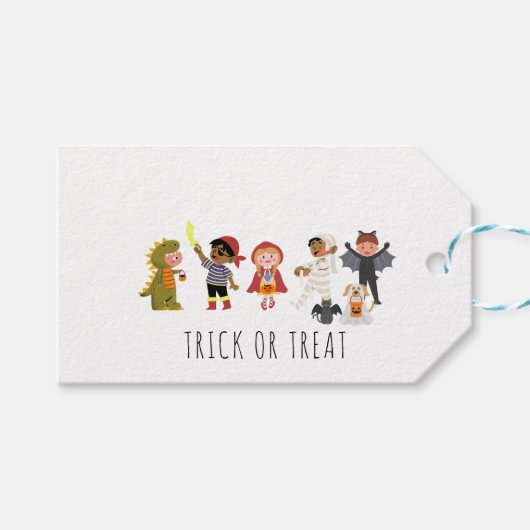 Leuke snoep of een poets kinderen Halloween-feest  Cadeaulabel (Voorkant (Horizontaal))