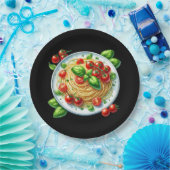 Leuke spaghetti liefhebbers diner papieren bordje (Feest)