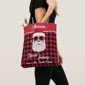 Leuke Speciale Levering Santa Red Black Buffalo Pl Tote Bag (Dichtbij)