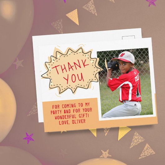 Leuke Speech Cloud Verjaardag Dank u Foto Briefkaart