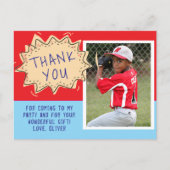 Leuke Speech Cloud Verjaardag Dank u Foto Briefkaart (Voorkant)