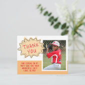 Leuke Speech Cloud Verjaardag Dank u Foto Briefkaart (Staand voorkant)