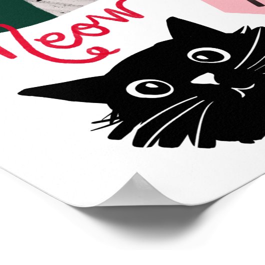 Leuke speelkamerspelfel kattengezichtjes kinderkam poster (Hoek)