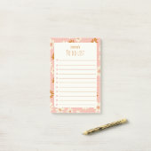Leuke speelse bloemen - gepersonaliseerd om te doe post-it® notes (Op bureau)
