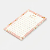 Leuke speelse bloemen - gepersonaliseerd om te doe post-it® notes (Schuin)