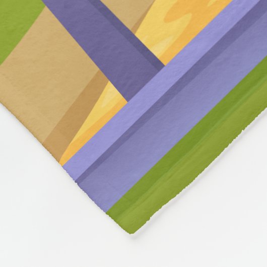 Leuke Speelse Kleurrijke Kinderen Speeltuin Fleece Deken (Hoek)