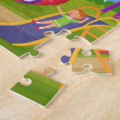 Leuke Speelse Kleurrijke Kinderen Speeltuin Legpuzzel (Zijkant)