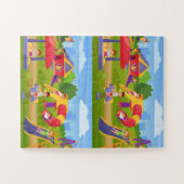 Leuke Speelse Kleurrijke Kinderen Speeltuin Legpuzzel (Horizontaal)