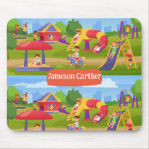 Leuke Speelse Kleurrijke Kinderen Speeltuin