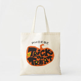 Leuke Speelse Pompoen Halloween  Tote Bag