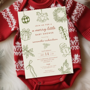 Leuke, speelse vintage vrolijke babyborrel kaart