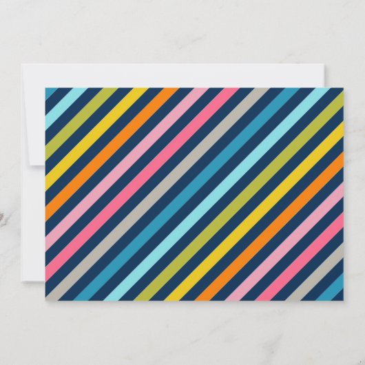 Leuke speeltuin dia Kids Verjaardagsfeest Uitnodig Kaart (Achterkant)