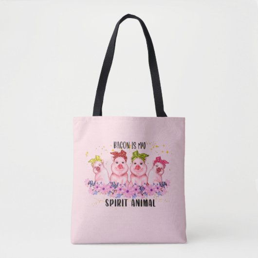 Leuke spek varken liefhebbers tote bag (Voorkant)