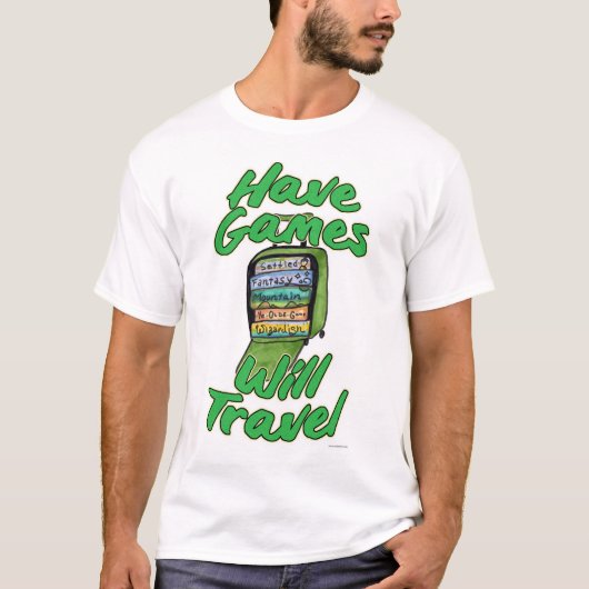 Leuke Spellen Reizen Grappige Slogan T-shirt (Voorkant)