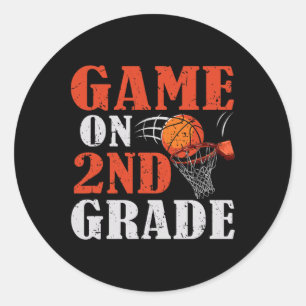 Leuke spelletjes op 2e klas basketbal terug naar s ronde sticker