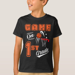 Leuke spelletjes op eerste klas basketbal eerste d t-shirt