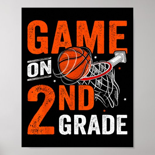 Leuke spelletjes op tweedeklas basketbal eerste da poster (Voorkant)