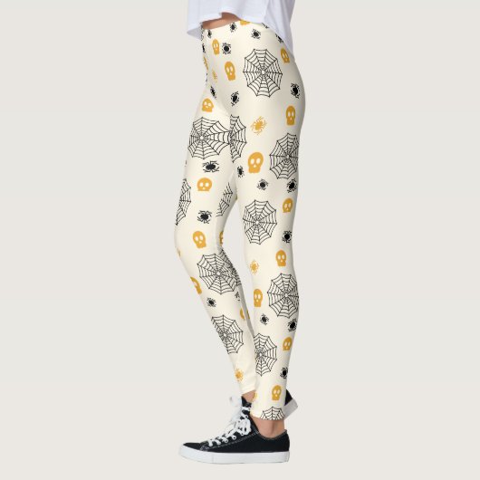 Leuke Spinnen Web Skulls Halloween Kostuum Party Leggings (Links)