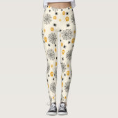 Leuke Spinnen Web Skulls Halloween Kostuum Party Leggings (Voorkant)