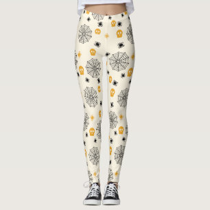 Leuke Spinnen Web Skulls Halloween Kostuum Party Leggings