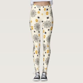Leuke Spinnen Web Skulls Halloween Kostuum Party Leggings