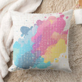 Leuke splatter abstracte regenboog kussen (Deken)