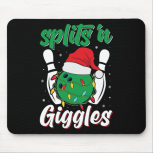 Leuke splitsingen in Giggles Bowling Player Christ Muismat