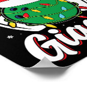 Leuke splitsingen in Giggles Bowling Player Christ Poster (Hoek)