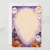 👻🎃 Leuke Spoken Halloween-feest 🧡🕸️ Kaart (Achterkant)