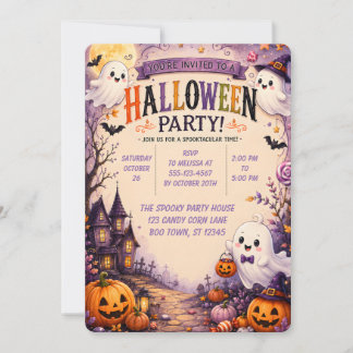 👻🎃 Leuke Spoken Halloween-feest 🧡🕸️ Kaart