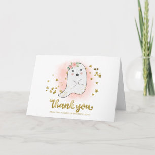 Leuke spook Halloween baby shower bedankt Kaart