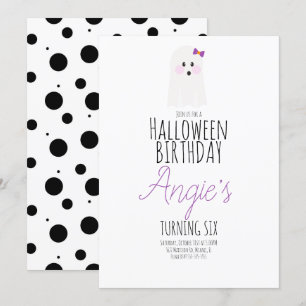 Leuke spook Halloween verjaardagsfeest evenement Kaart