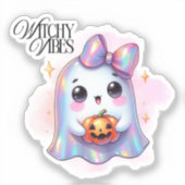 Leuke spook sticker – Schattige Halloween (Voorkant)