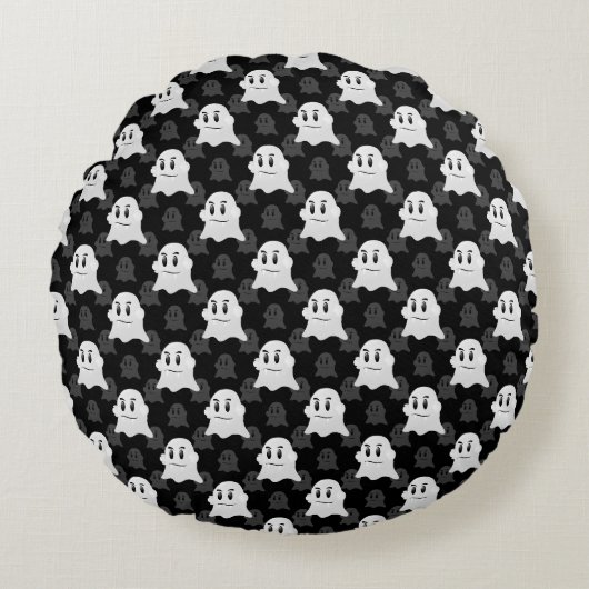 Leuke spookblob ontwerp rond kussen (Voorkant)