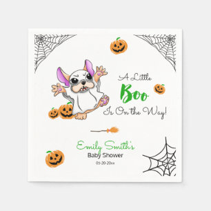 Leuke spookpompoenen Halloween Baby shower Servet