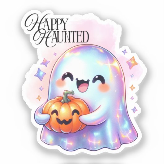 Leuke spooksticker – Schattige Halloween Sticker (Voorkant)