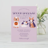 Leuke Spooktacular Costume Huisdieren Halloween Pa Kaart (Staand voorkant)