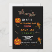 Leuke Spooktacular Halloween Trick or treat Verjaa Kaart (Voorkant)
