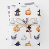 Leuke Spooktacular Verjaardag Inpakpapier Vel (In situ)