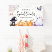 Leuke Spooktacular Verjaardagsfeestje Spandoek (Insitu)