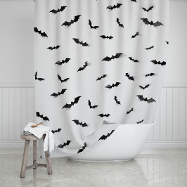 Leuke Spooky Bats Halloween Gothic Douchegordijn