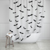 Leuke Spooky Bats Halloween Gothic Douchegordijn