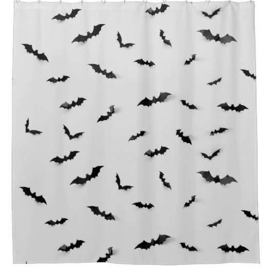 Leuke Spooky Bats Halloween Gothic Douchegordijn (Voorkant)