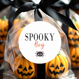 Leuke Spooky Boy Familie Halloween Spider Ronde Sticker