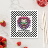 Leuke Spooky Clown Halloween Papier servet (Insitu)