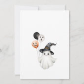 Leuke Spooky Een Ghost Halloween 1e Verjaardag Kaart (Achterkant)