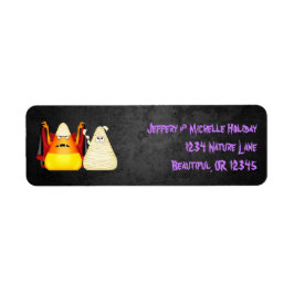 Leuke Spooky Halloween Candy Corn Adresetiketten Etiket