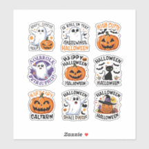 Leuke Spooky Halloween Design Sticker Set