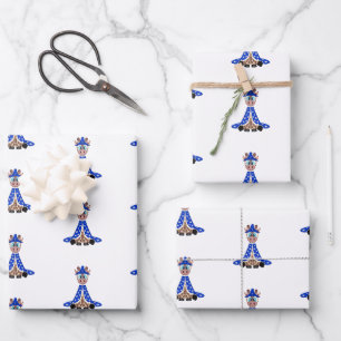 Leuke Spooky Halloween Giraffe Wizard Inpakpapier Vel