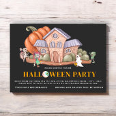 Leuke spooky Halloween kostuumfeest Kaart